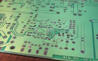Bottom layer of ampilifier mainboard.